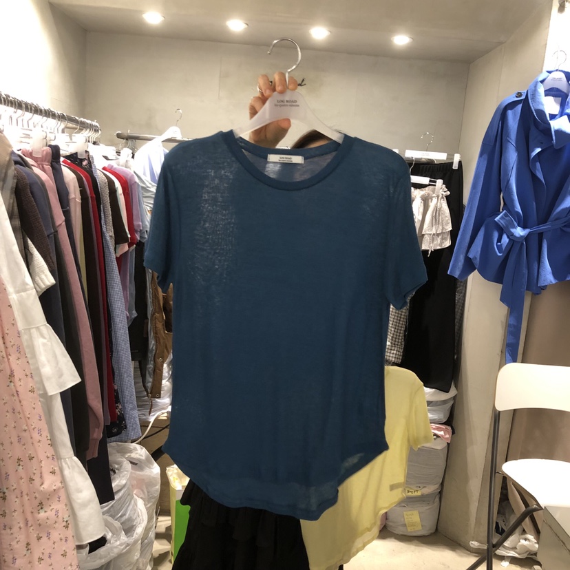 LOGROAD韓國直郵女裝新款人氣休閑時尚推薦26春夏職業T恤LOG ROADT恤圖色6