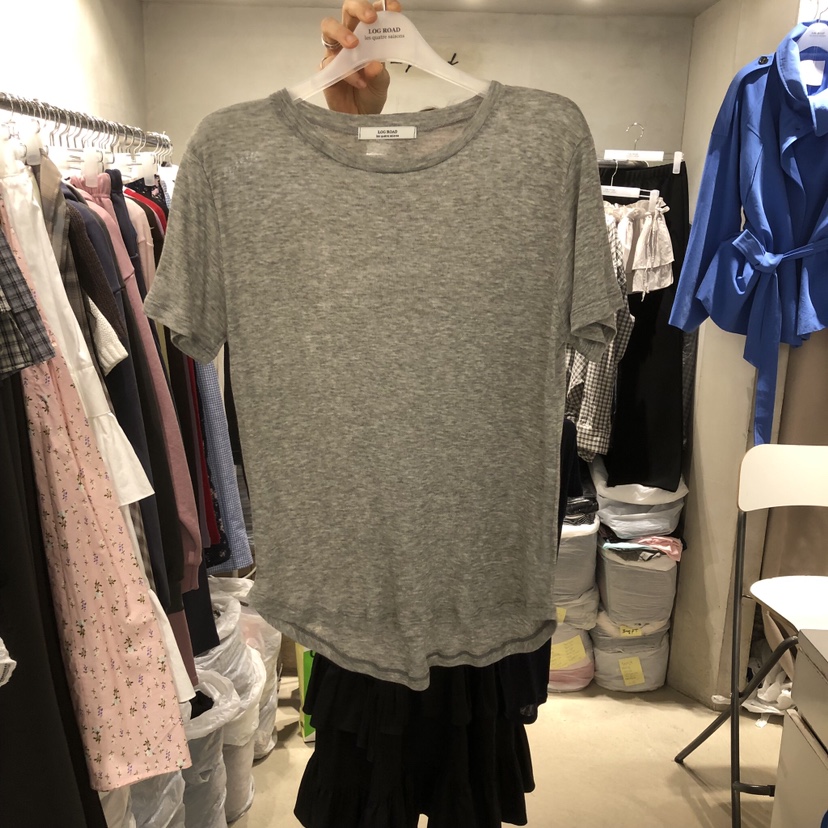LOGROAD韓國直郵女裝新款人氣休閑時尚推薦26春夏職業T恤LOG ROADT恤圖色12