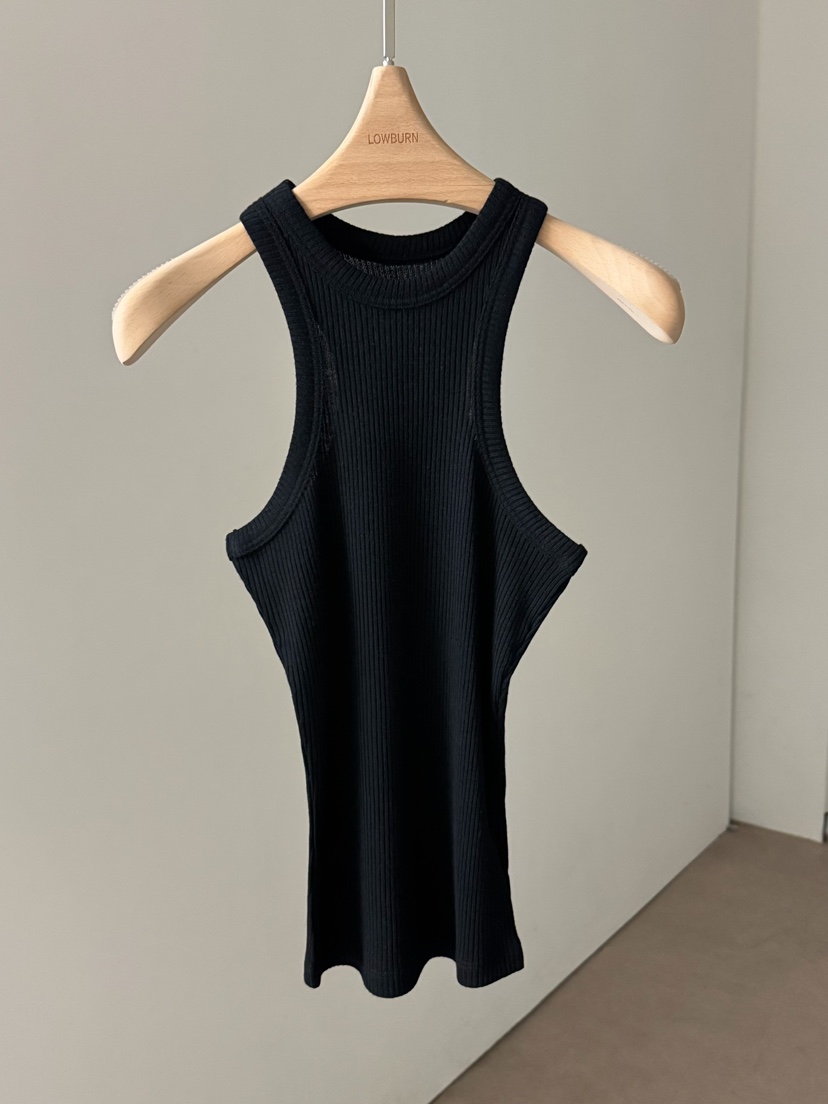 LOWBURN東大門實拍女士新品人氣推薦時尚真品吊帶背心羊毛LOWBURN吊帶/背心圖色2黑色