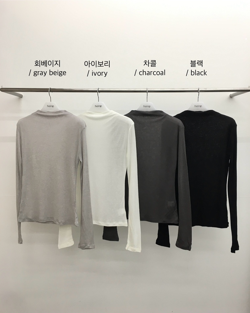 HEMP-P韓國直郵女士新品職業熱賣時尚休閑人氣真品長袖T恤hemp長袖T恤