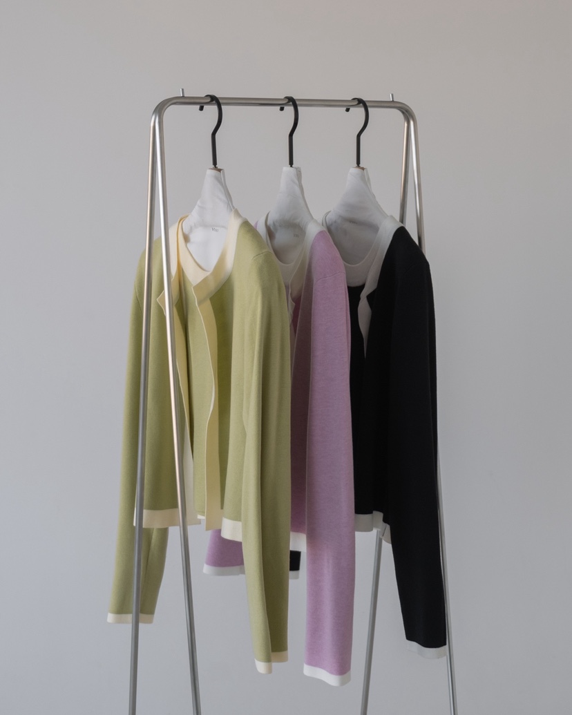 HONG-P韓國直郵女士新品熱賣26春夏真品針織衫不含內搭開衫HONG-P針織衫