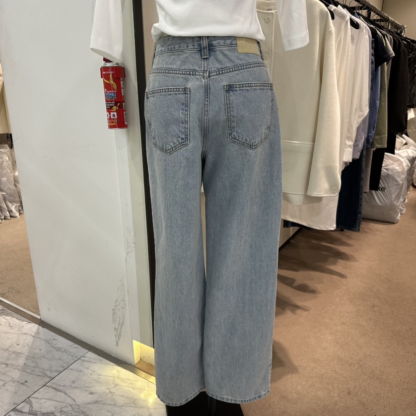 RE STOCK韓國直郵女裝新款職業熱賣推薦真品人氣時尚牛仔褲RE STOCK牛仔褲