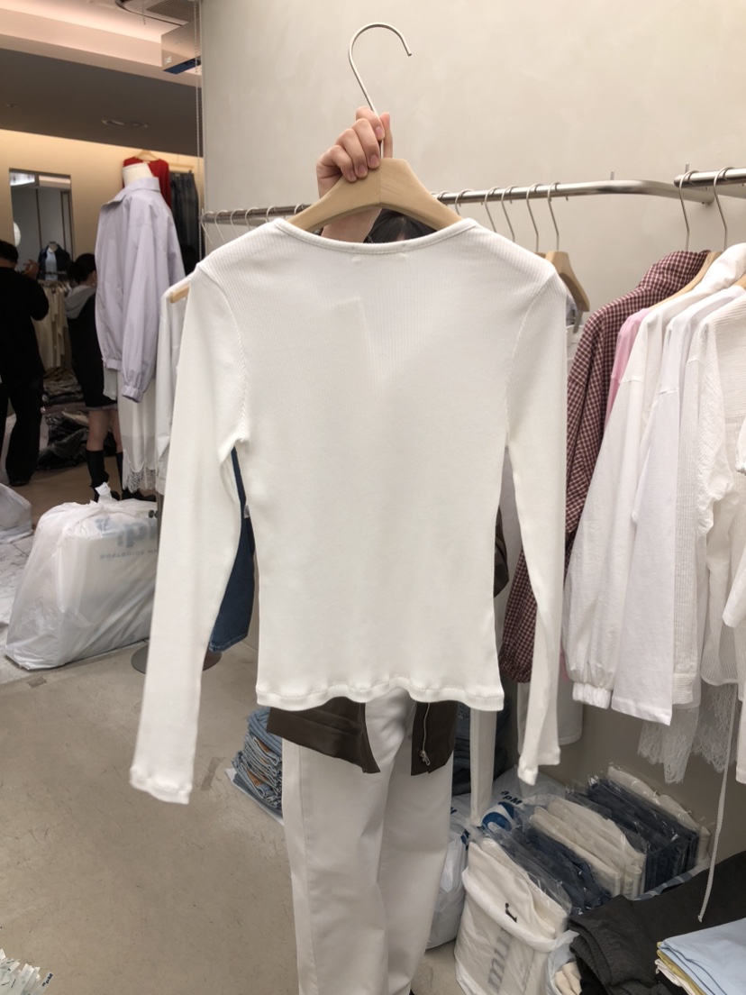 MURR韓國代購女士新品熱賣人氣職業推薦26春夏真品長袖T恤MURR長袖T恤