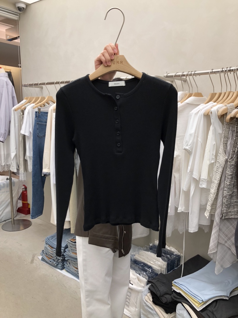 MURR韓國代購女士新品熱賣人氣職業推薦26春夏真品長袖T恤MURR長袖T恤圖色2
