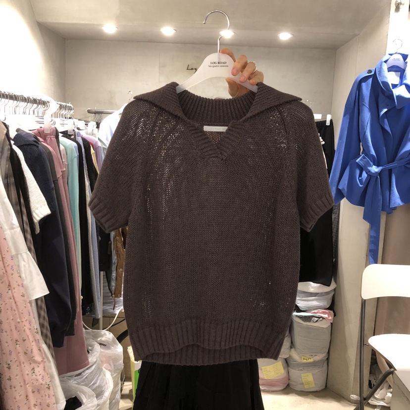 LOGROAD東大門實拍女士新款職業時尚熱賣人氣26春夏休閑T恤LOG ROADT恤圖色2