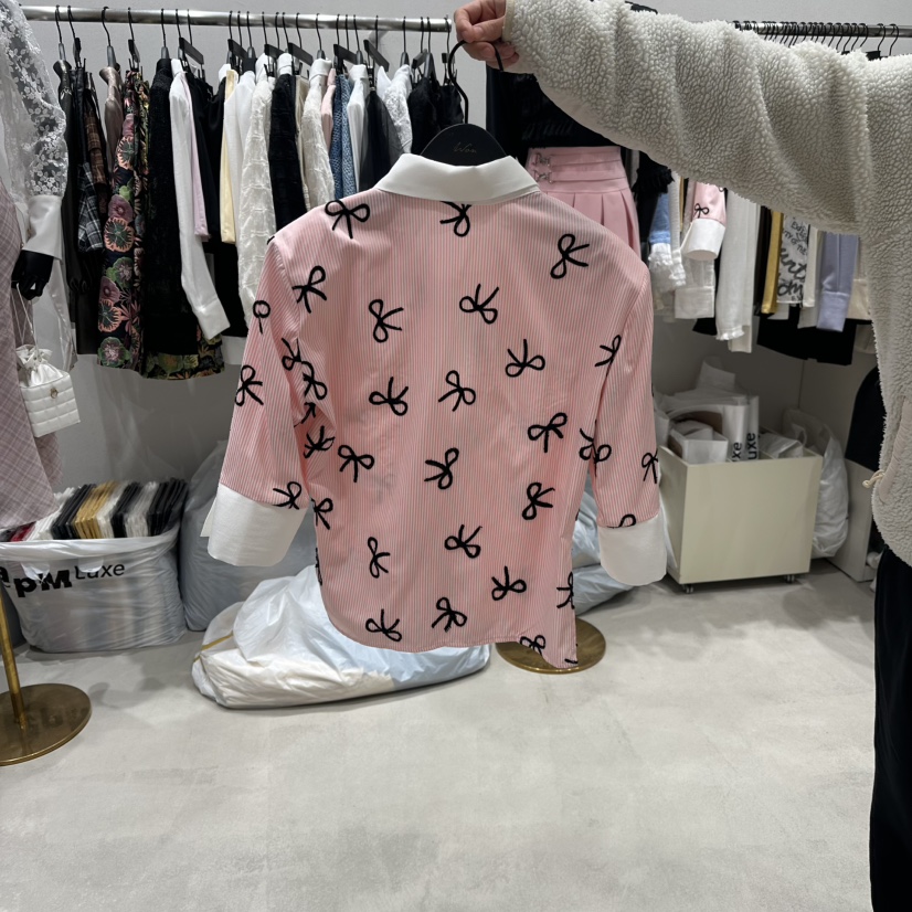 BUBBLE/LOTTIMO韓國直郵女士新款26春夏真品職業襯衫蕾絲衫BUBBLE/LOTTIMO襯衫/蕾絲衫