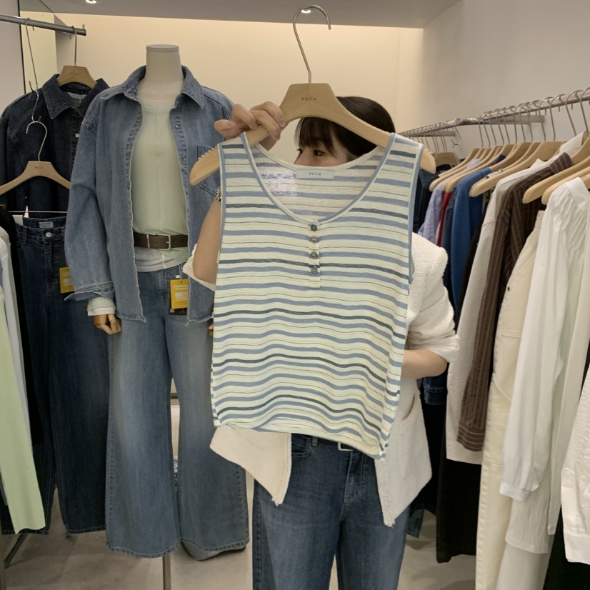 PHILO韓國直郵女裝新品真品人氣26春夏推薦職業時尚吊帶背心PHILO吊帶/背心圖色1