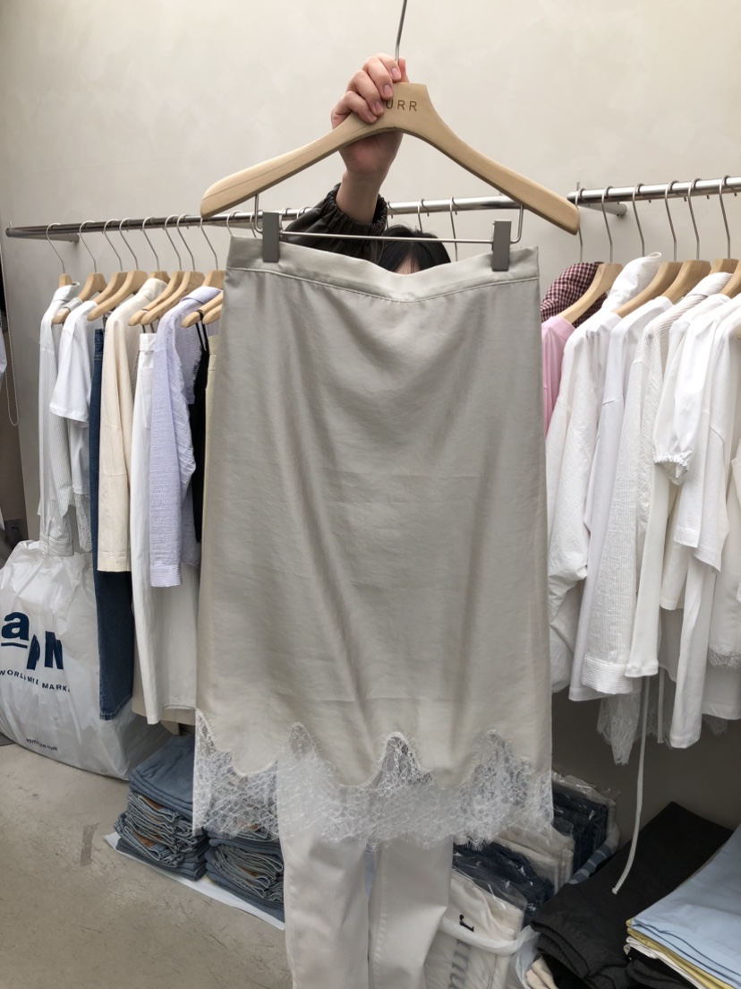 MURR韓國直郵女裝新款人氣休閑時尚真品半身裙中短裙蕾絲MURR半身裙/中短裙圖色2