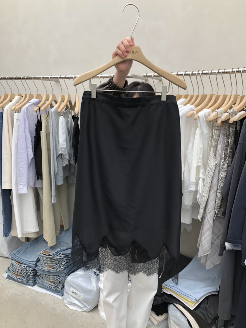 MURR韓國直郵女裝新款人氣休閑時尚真品半身裙中短裙蕾絲MURR半身裙/中短裙圖色4