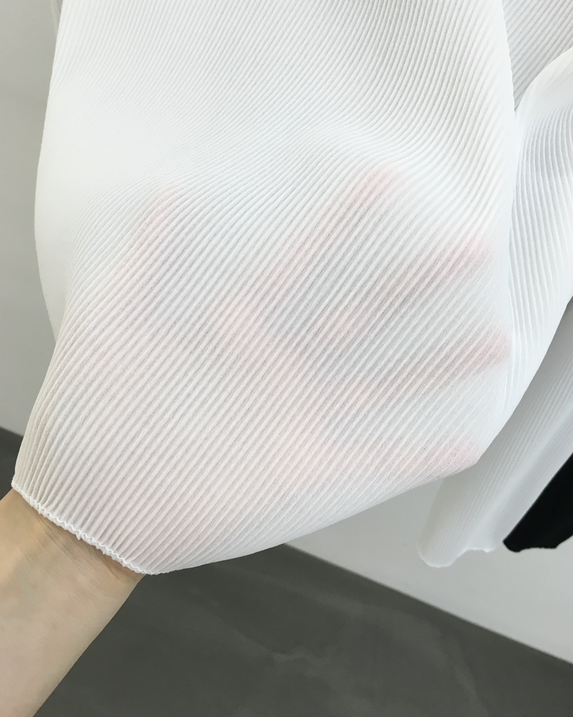 HEMP-P東大門實拍女裝新款人氣真品推薦長袖T恤船領褶裥hemp長袖T恤