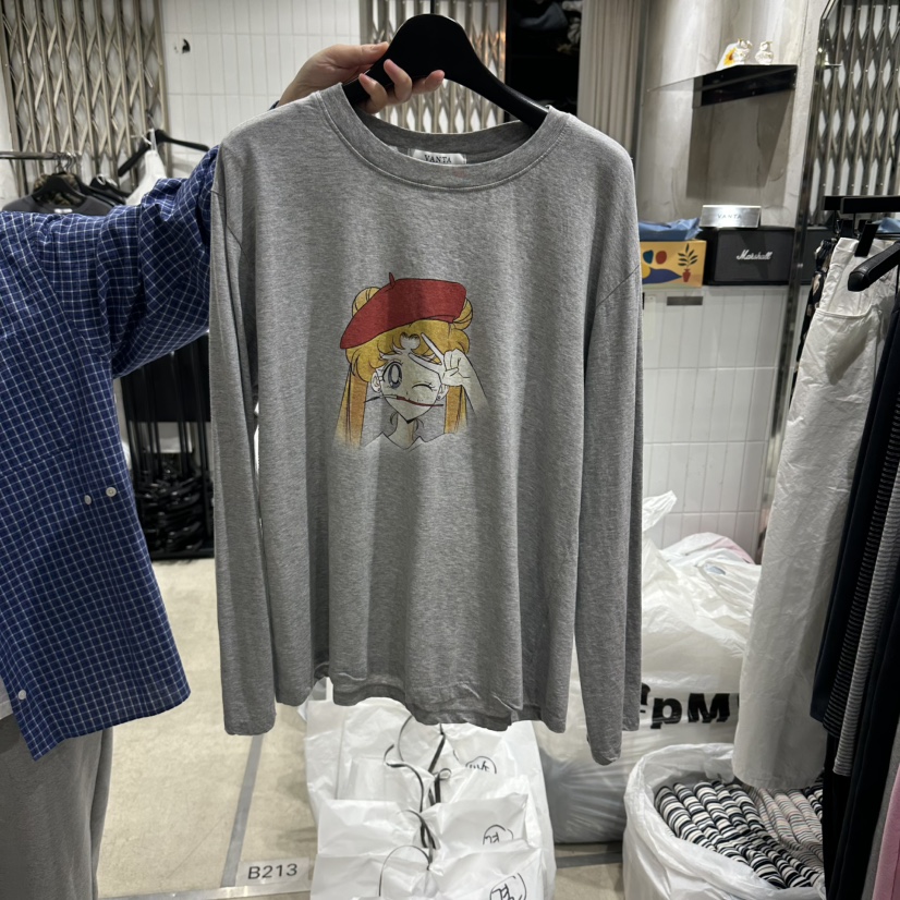 VANTA韓國直郵女裝新品職業真品熱賣人氣時尚推薦長袖T恤VANTA長袖T恤圖色2