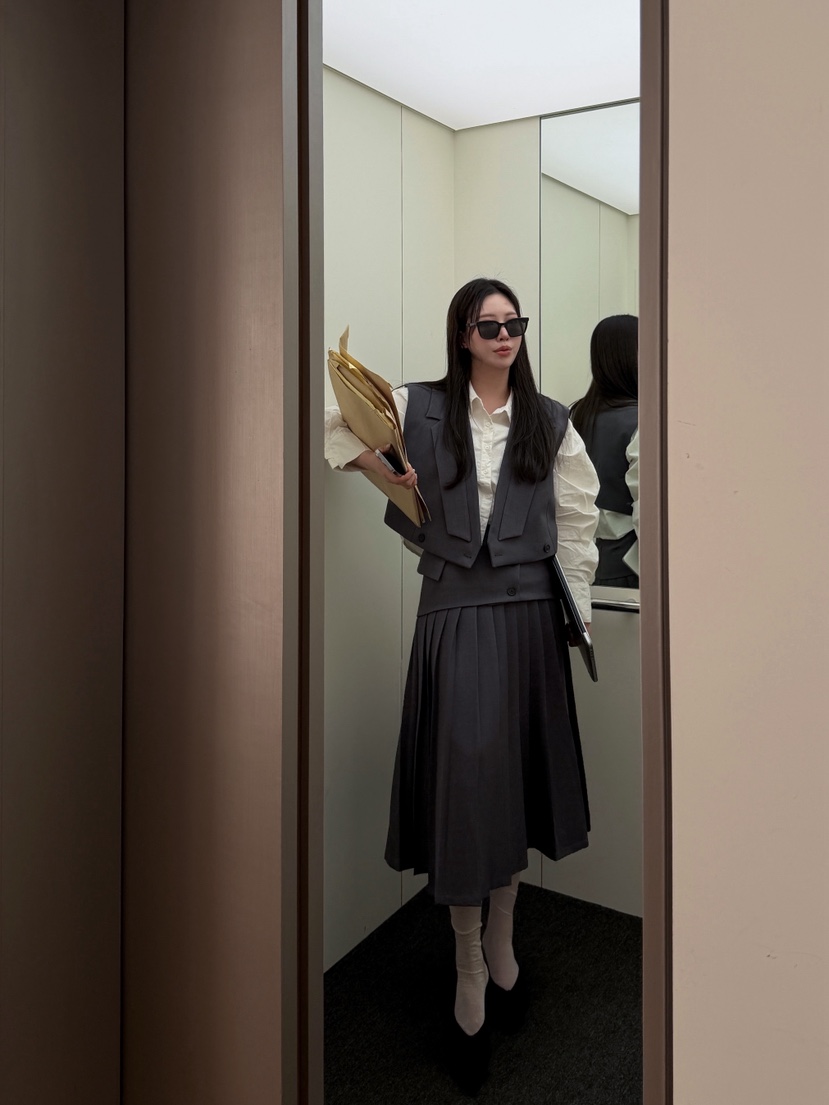 81 MARKET-L東大門代購女士新款真品時尚人氣半身裙中短裙81 MARKET-L半身裙/中短裙