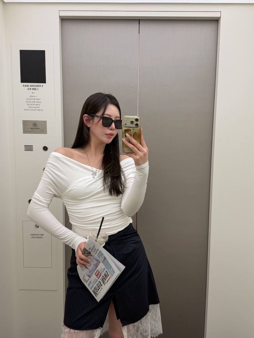 81 MARKET-L東大門實拍女士新品時尚職業休閑人氣長袖T恤81 MARKET-L長袖T恤