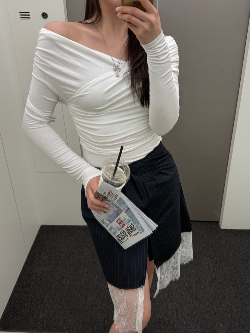 81 MARKET-L東大門實拍女士新品時尚職業休閑人氣長袖T恤81 MARKET-L長袖T恤