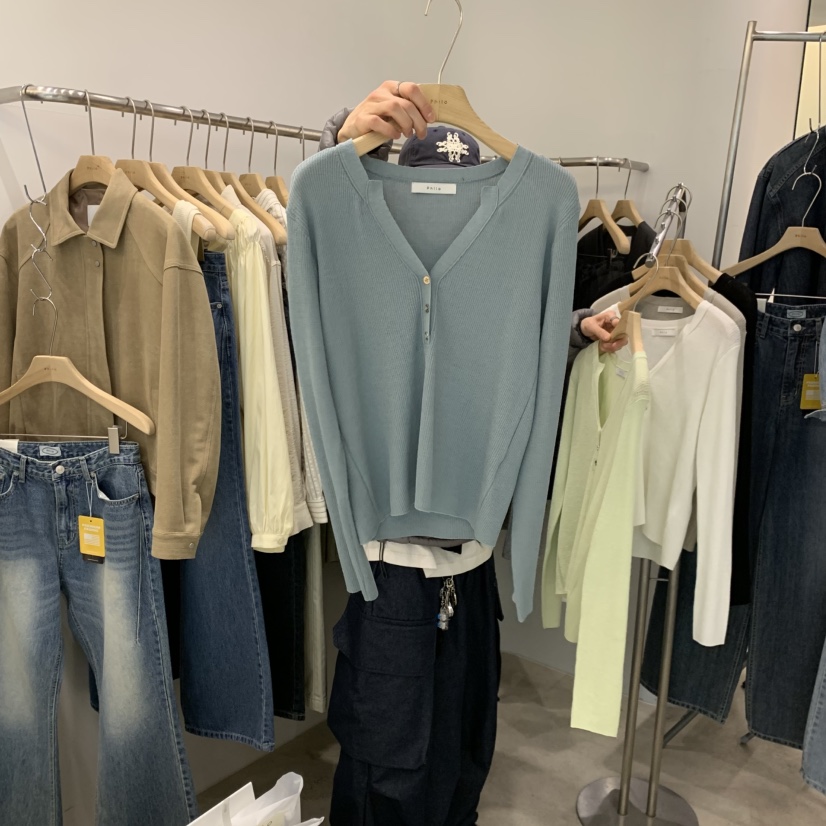 PHILO東大門代購女士新款人氣時尚休閑推薦真品熱賣針織衫PHILO針織衫圖色2