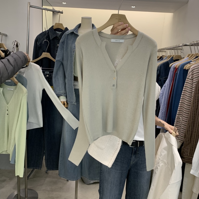 PHILO東大門代購女士新款人氣時尚休閑推薦真品熱賣針織衫PHILO針織衫圖色3