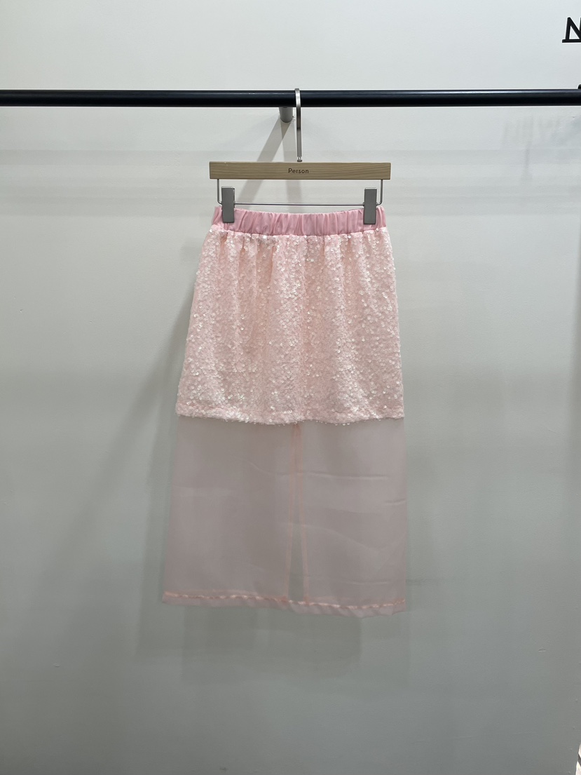 PERSON東大門直郵女士新款時尚真品休閑職業推薦長裙透明PERSON長裙圖色2