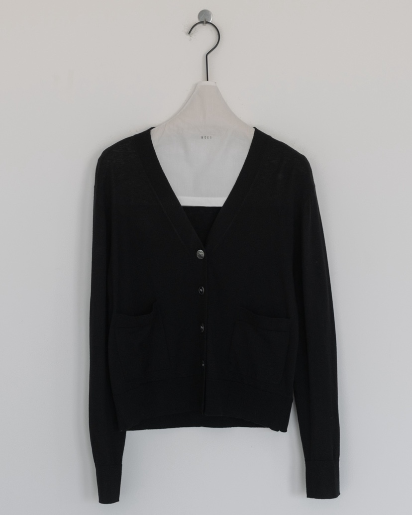 HONG-P東大門實拍女士新品熱賣26春夏時尚針織衫口袋紐扣HONG-P針織衫圖色2