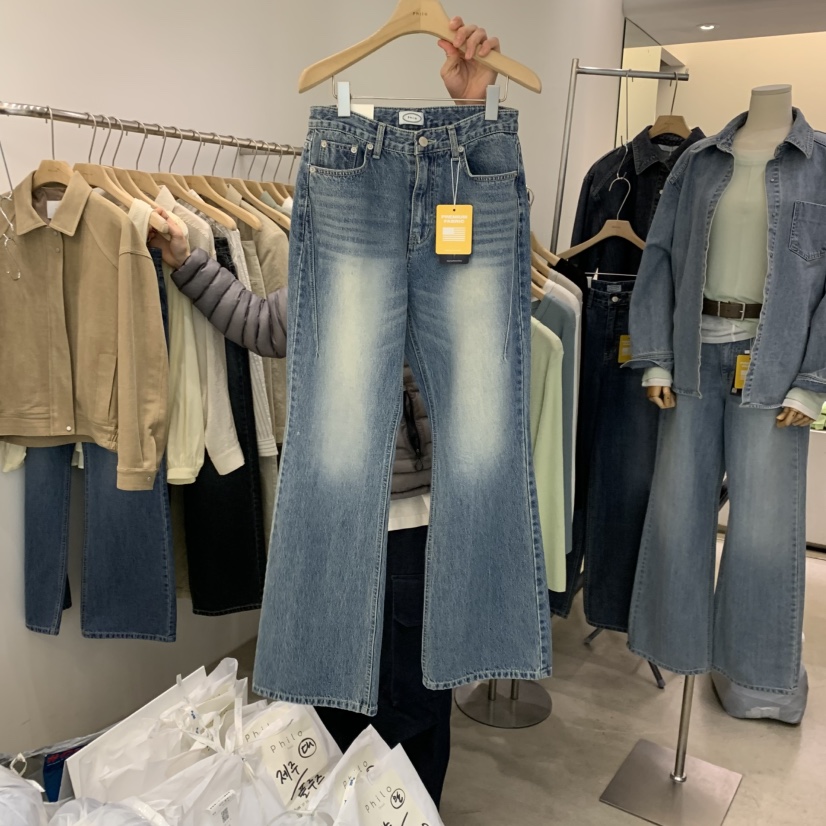 PHILO東大門代購女裝新品熱賣26春夏真品推薦人氣時尚牛仔褲PHILO牛仔褲圖色1