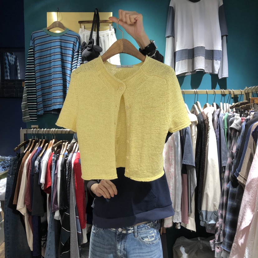 MERCI LINDA東大門代購女裝新品熱賣針織衫不含內搭棉質MERCI LINDA針織衫圖色1