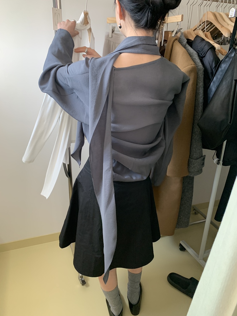 MOVENNE東大門實拍女裝新款26春夏職業休閑人氣襯衫蕾絲衫MOVENNE襯衫/蕾絲衫