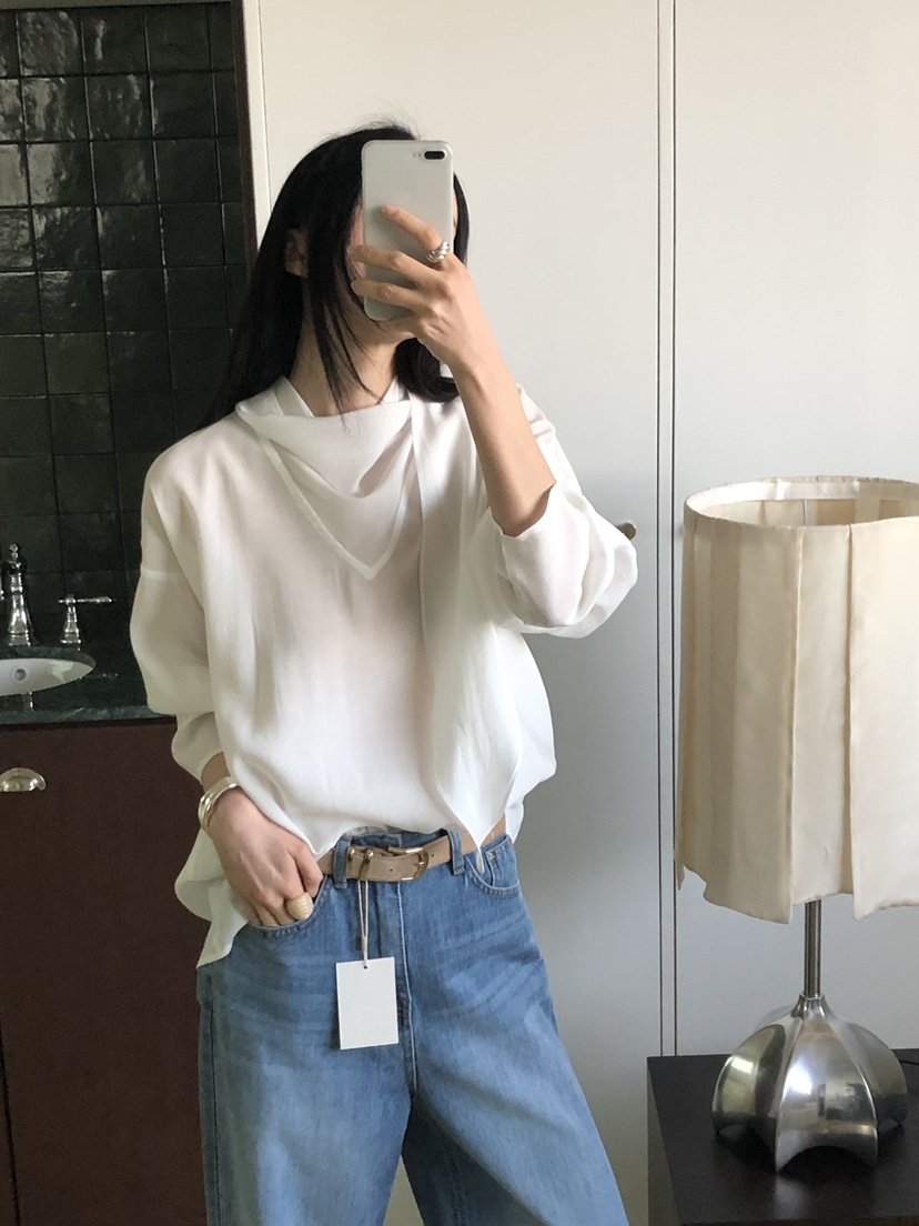 MOVENNE東大門實拍女裝新款26春夏職業休閑人氣襯衫蕾絲衫MOVENNE襯衫/蕾絲衫