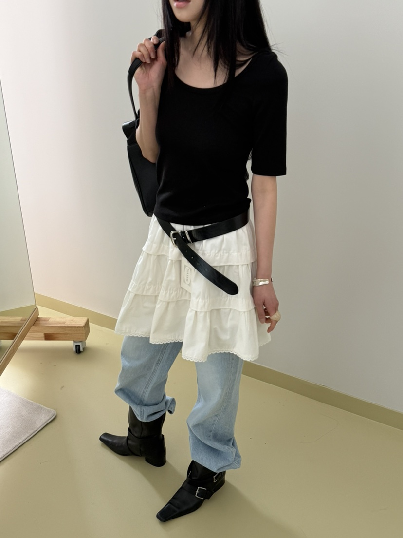 MOVENNE韓國直郵女士新款真品休閑時尚熱賣26春夏職業T恤MOVENNET恤