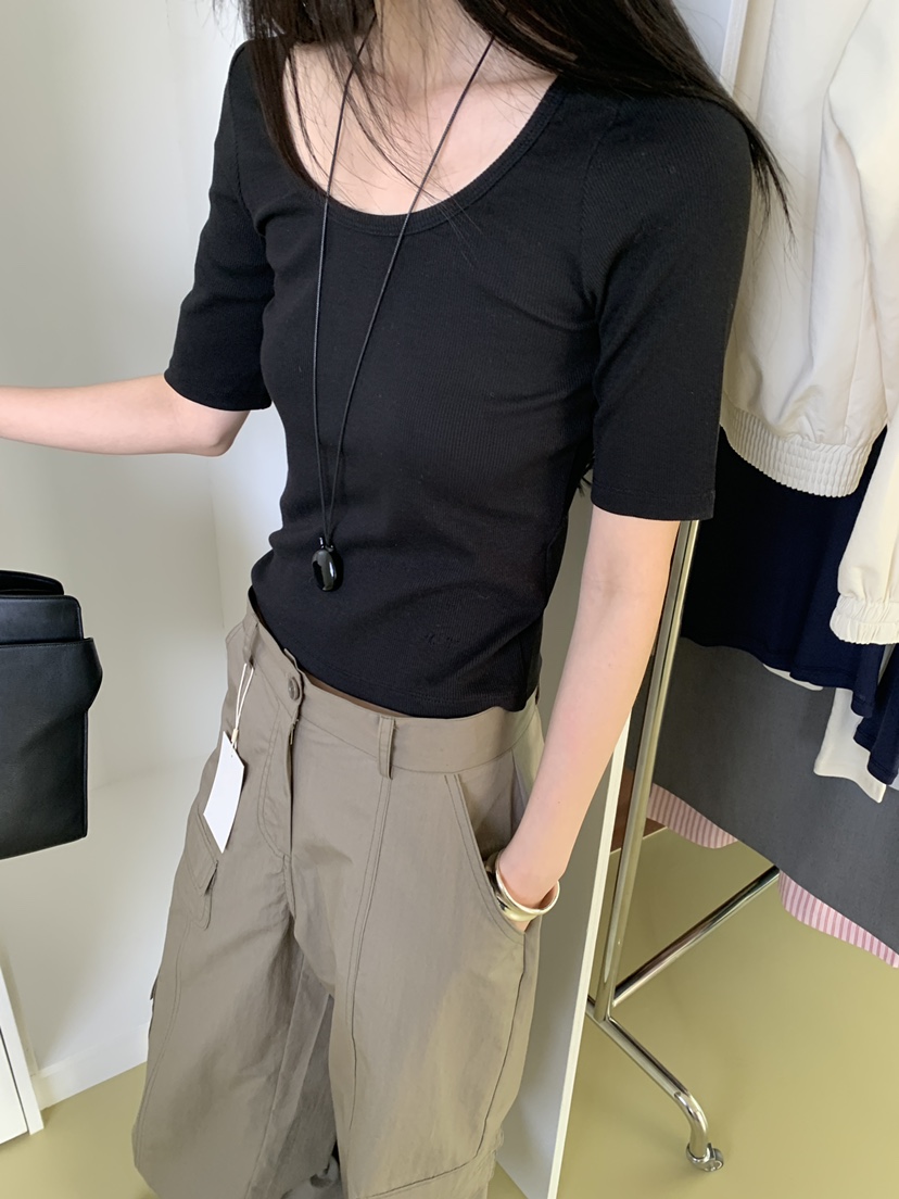 MOVENNE韓國直郵女士新款真品休閑時尚熱賣26春夏職業T恤MOVENNET恤