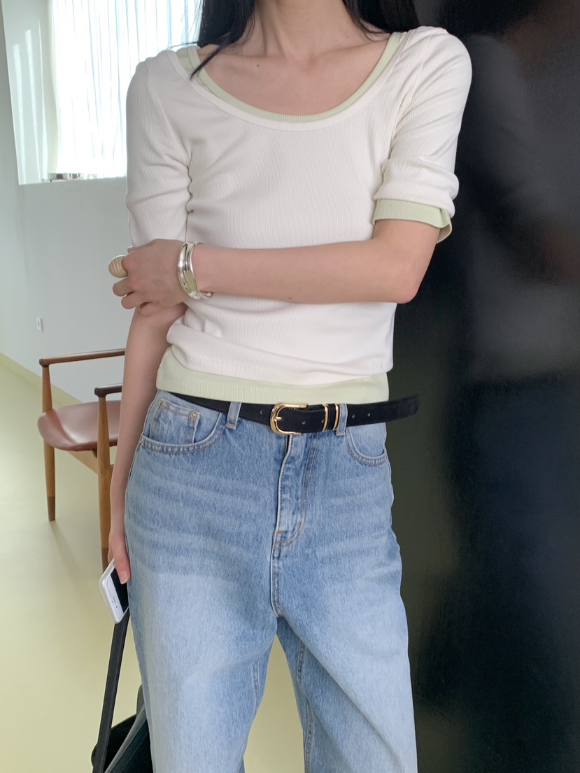 MOVENNE韓國直郵女士新款真品休閑時尚熱賣26春夏職業T恤MOVENNET恤