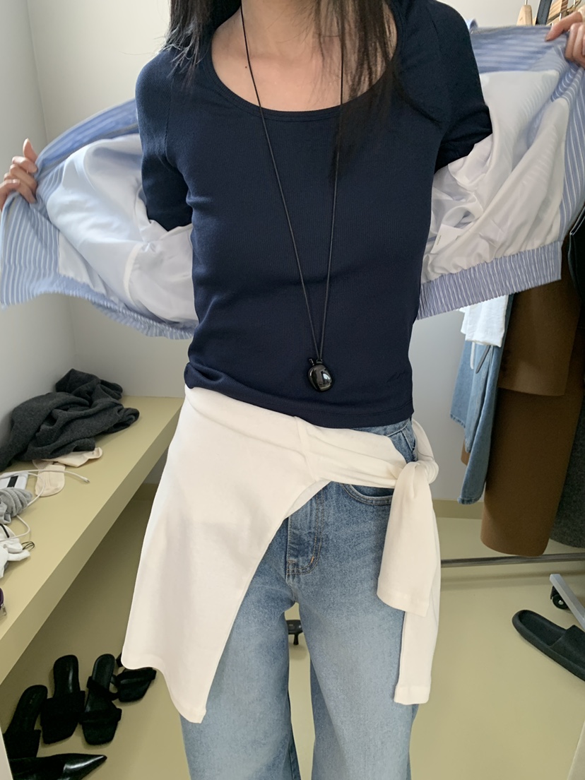 MOVENNE韓國直郵女士新款真品休閑時尚熱賣26春夏職業T恤MOVENNET恤