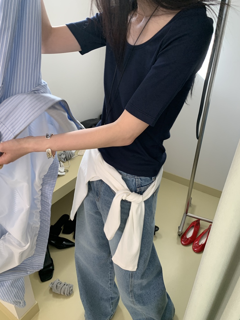 MOVENNE韓國直郵女士新款真品休閑時尚熱賣26春夏職業T恤MOVENNET恤