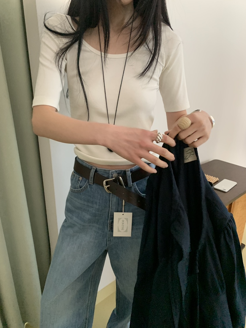 MOVENNE韓國直郵女士新款真品休閑時尚熱賣26春夏職業T恤MOVENNET恤