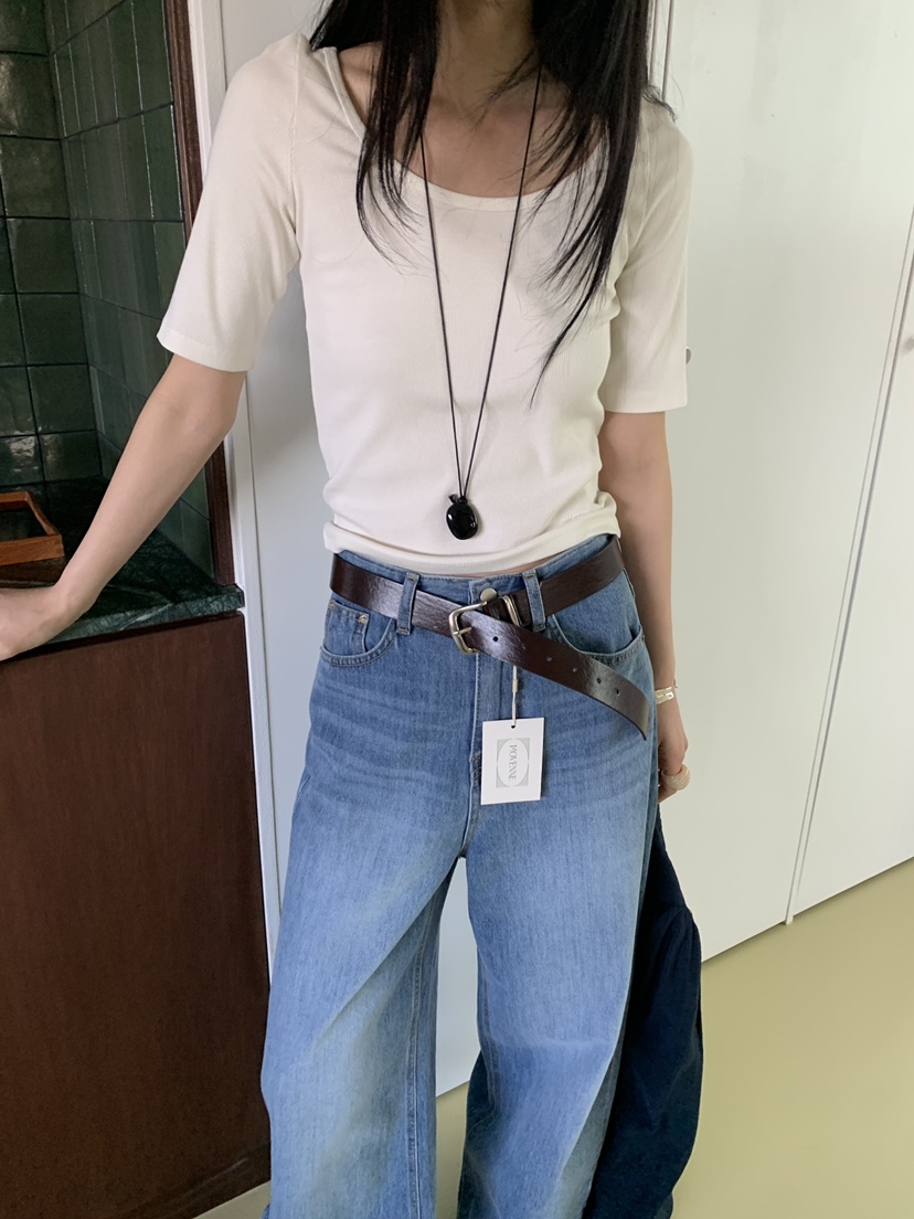 MOVENNE韓國直郵女士新款真品休閑時尚熱賣26春夏職業T恤MOVENNET恤