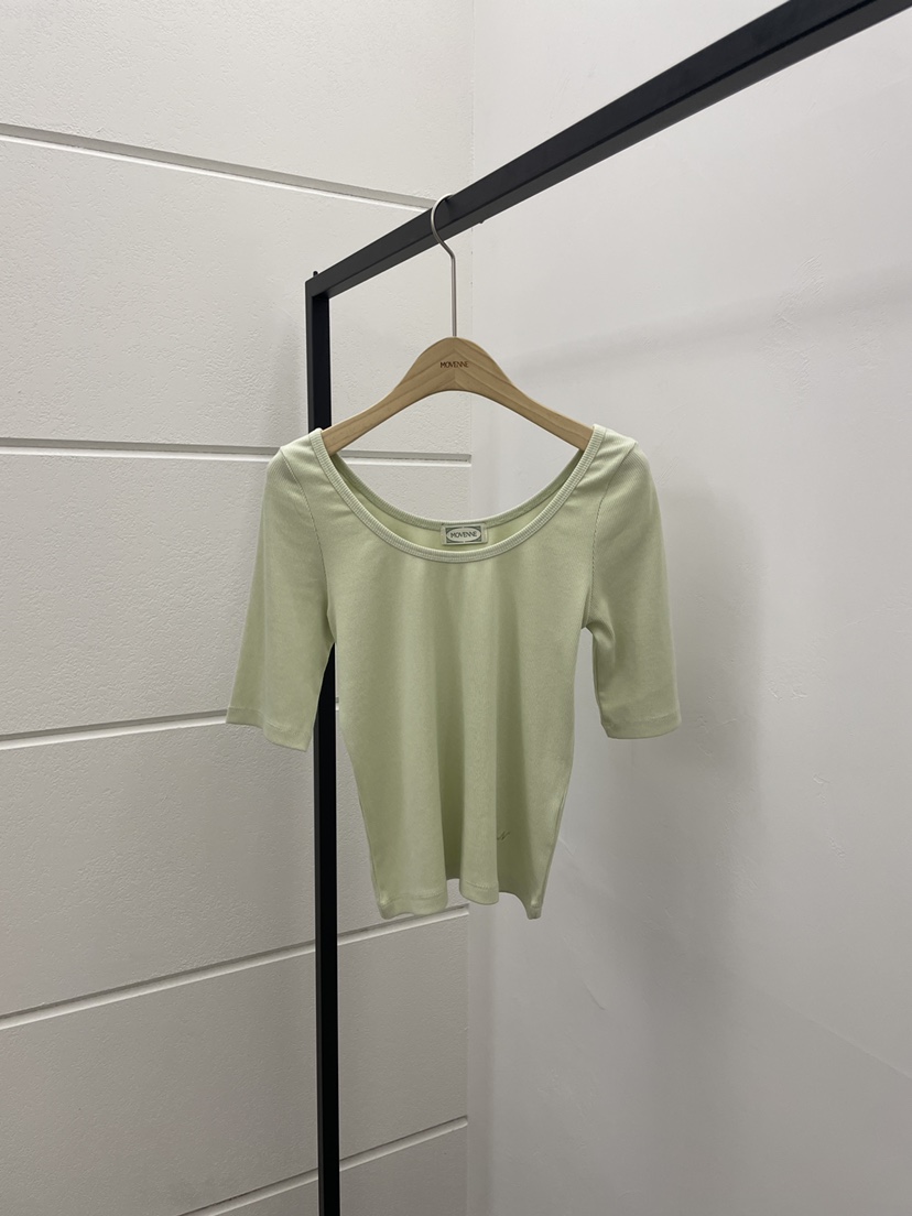MOVENNE韓國直郵女士新款真品休閑時尚熱賣26春夏職業T恤MOVENNET恤圖色2