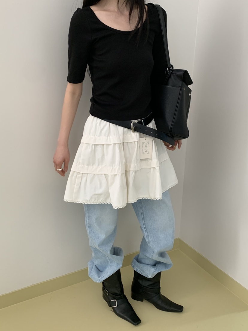 MOVENNE東大門實拍女裝新品26春夏人氣休閑時尚熱賣推薦短裙MOVENNE短裙