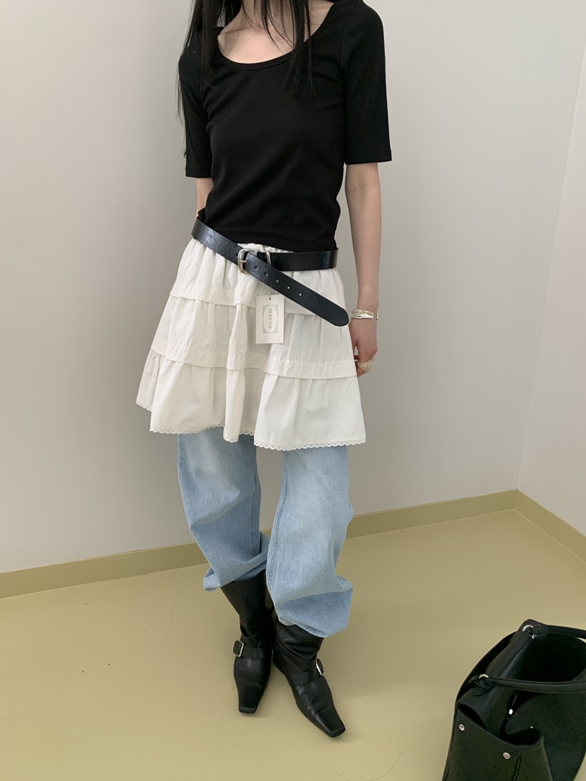 MOVENNE東大門實拍女裝新品26春夏人氣休閑時尚熱賣推薦短裙MOVENNE短裙