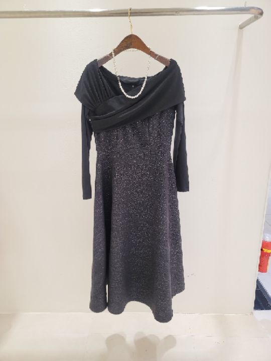 CATS韓國直郵女士新款推薦時尚職業休閑熱賣人氣連衣裙露肩CAT.S連衣裙圖色2