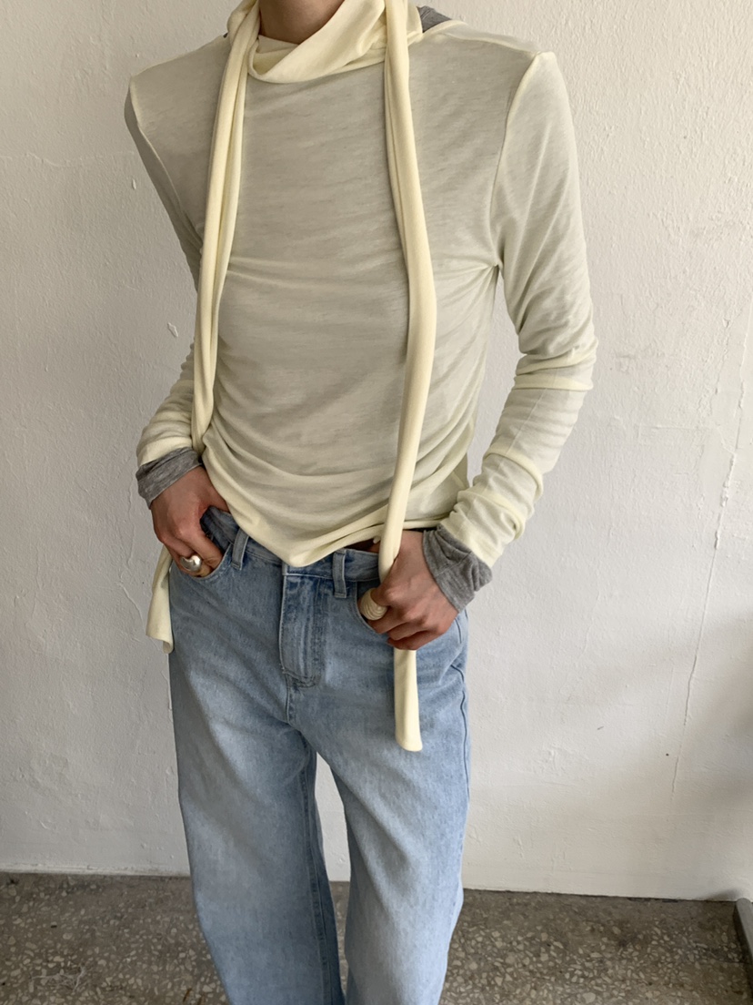 MOVENNE東大門直郵女裝新品推薦時尚26春夏人氣長袖T恤絲綢MOVENNE長袖T恤