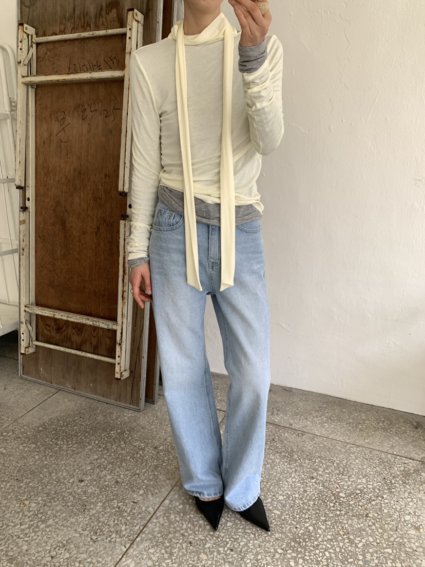 MOVENNE東大門直郵女裝新品推薦時尚26春夏人氣長袖T恤絲綢MOVENNE長袖T恤