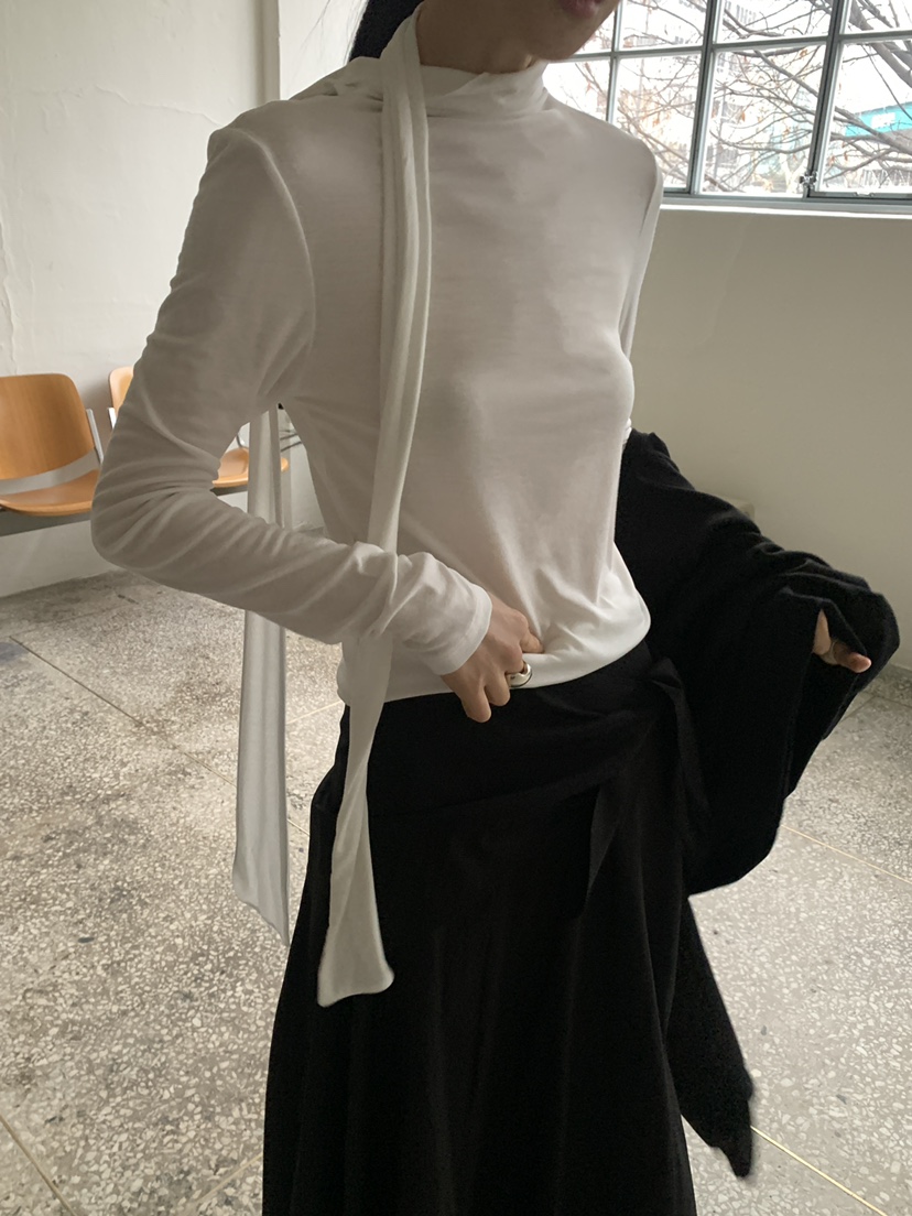 MOVENNE東大門直郵女裝新品推薦時尚26春夏人氣長袖T恤絲綢MOVENNE長袖T恤