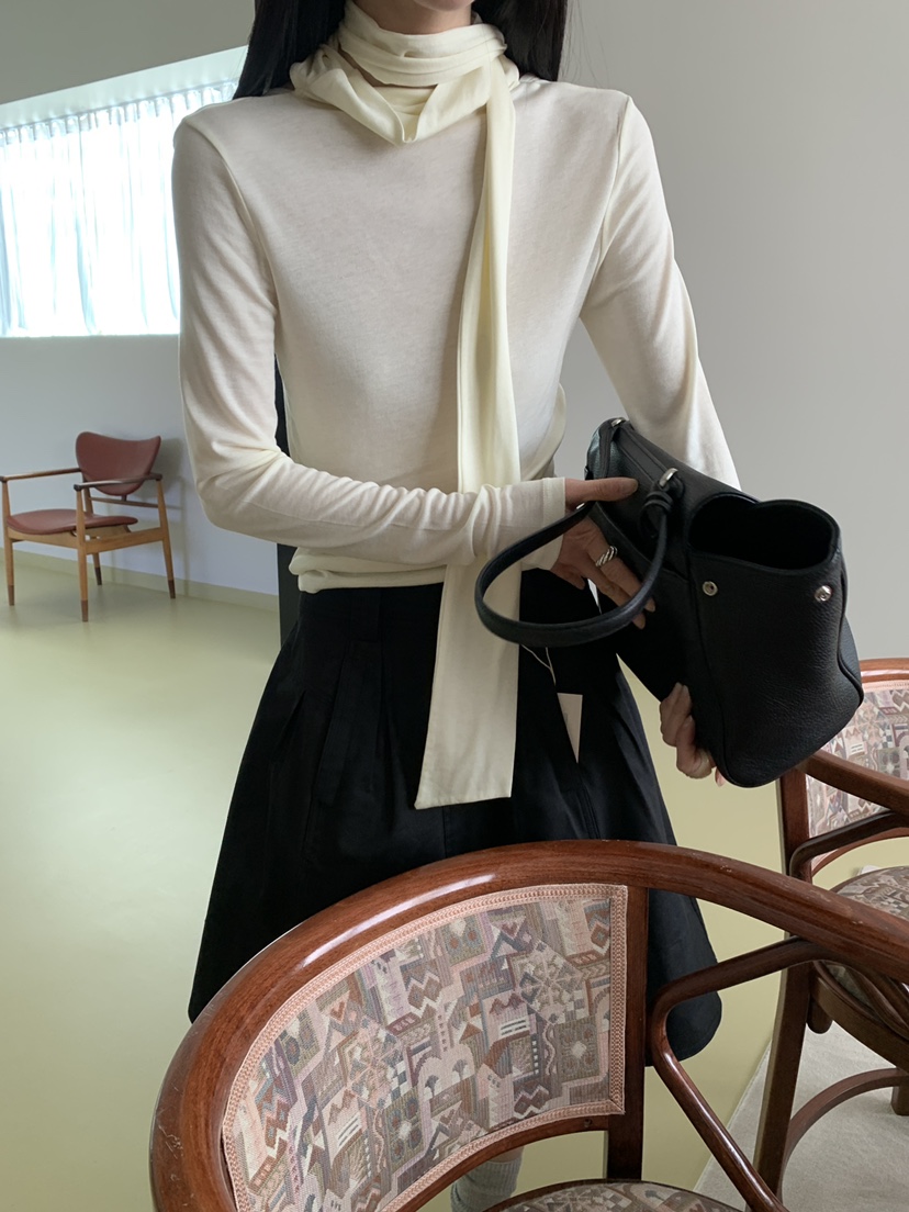 MOVENNE東大門直郵女裝新品推薦時尚26春夏人氣長袖T恤絲綢MOVENNE長袖T恤