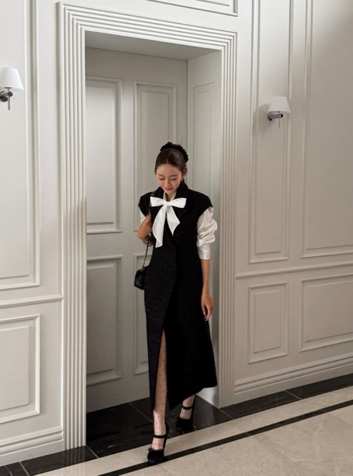 CATS東大門實拍女士新款休閑時尚26春夏推薦連衣裙不含內搭CAT.S連衣裙