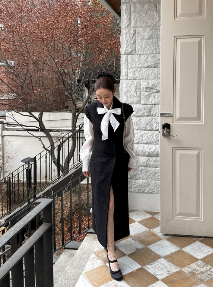 CATS東大門實拍女士新款休閑時尚26春夏推薦連衣裙不含內搭CAT.S連衣裙