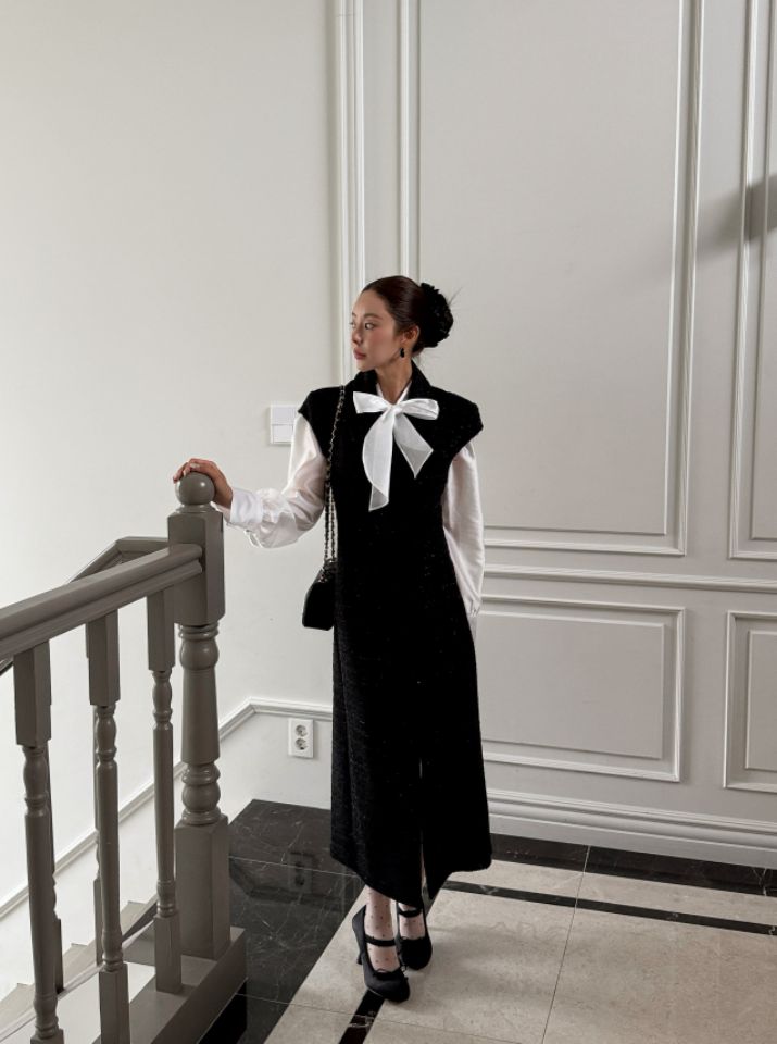 CATS東大門實拍女士新款休閑時尚26春夏推薦連衣裙不含內搭CAT.S連衣裙