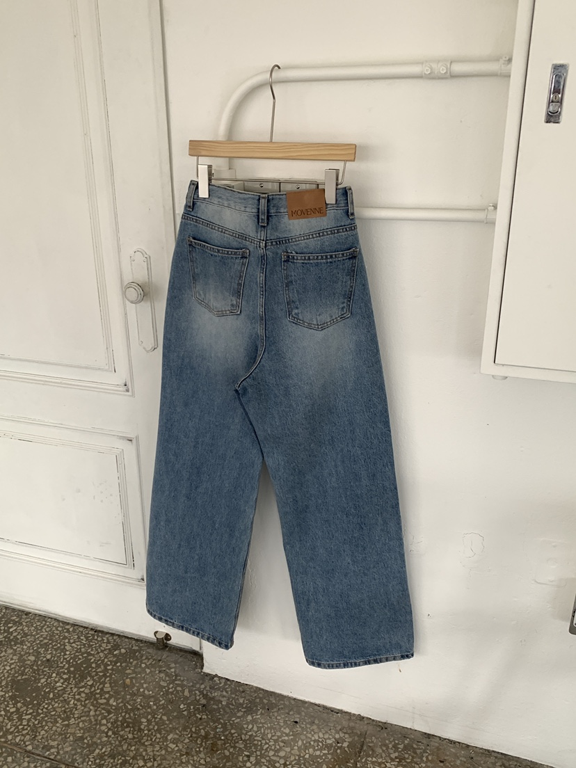 MOVENNE東大門實拍女裝新款熱賣休閑真品26春夏時尚牛仔褲MOVENNE牛仔褲