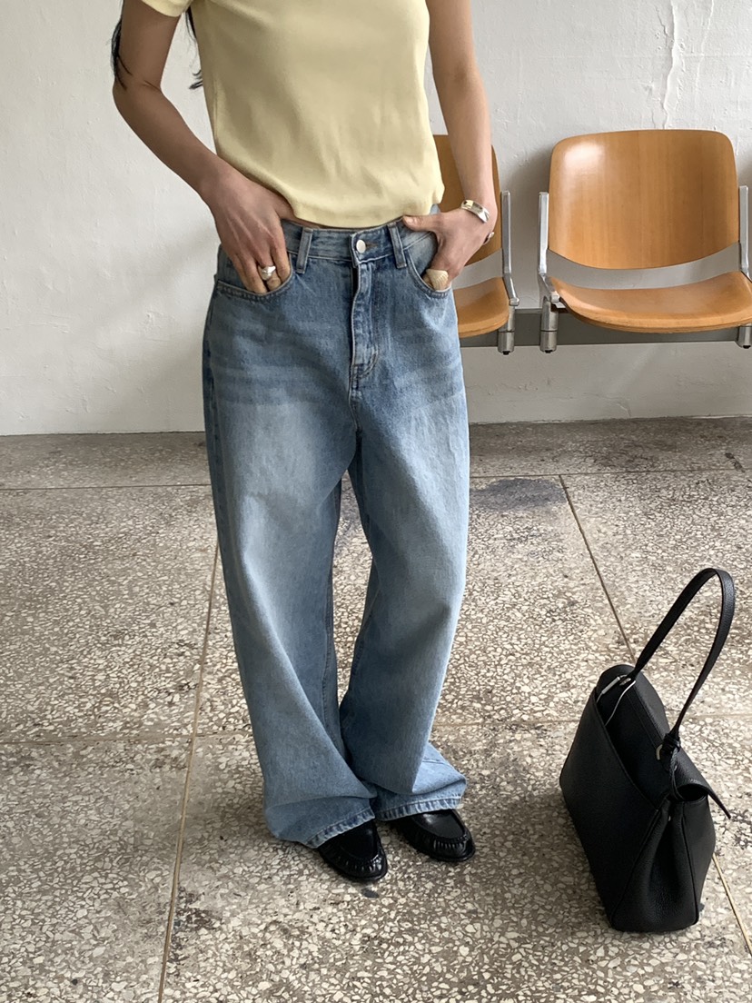 MOVENNE東大門實拍女裝新款熱賣休閑真品26春夏時尚牛仔褲MOVENNE牛仔褲