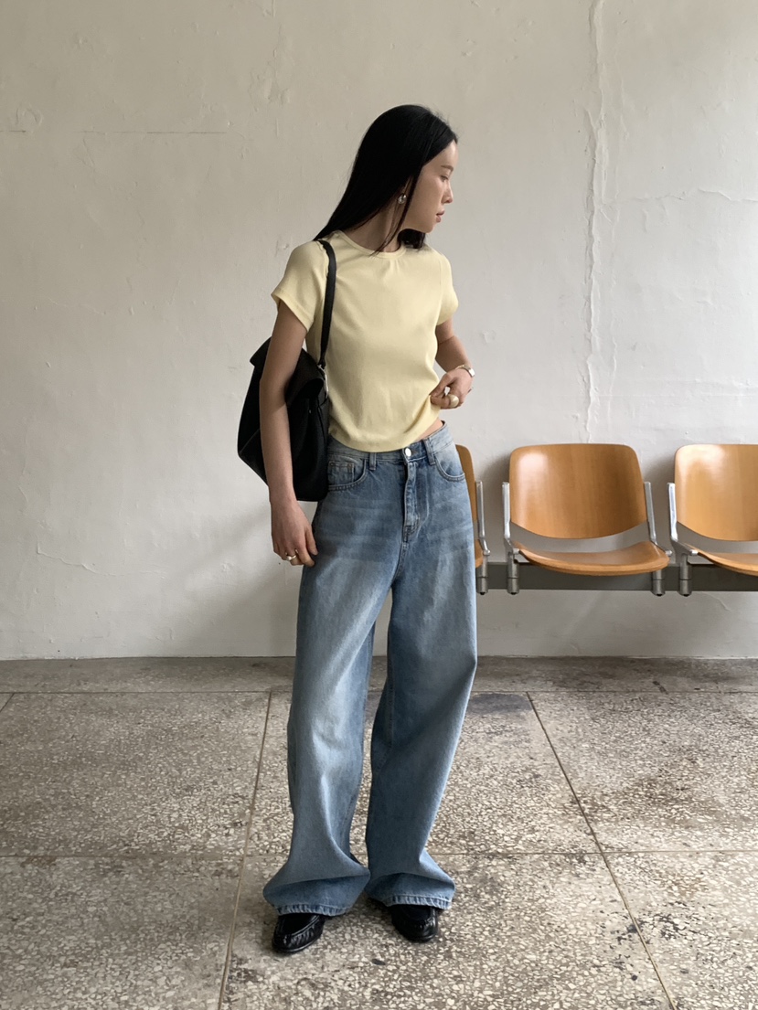 MOVENNE東大門實拍女裝新款熱賣休閑真品26春夏時尚牛仔褲MOVENNE牛仔褲