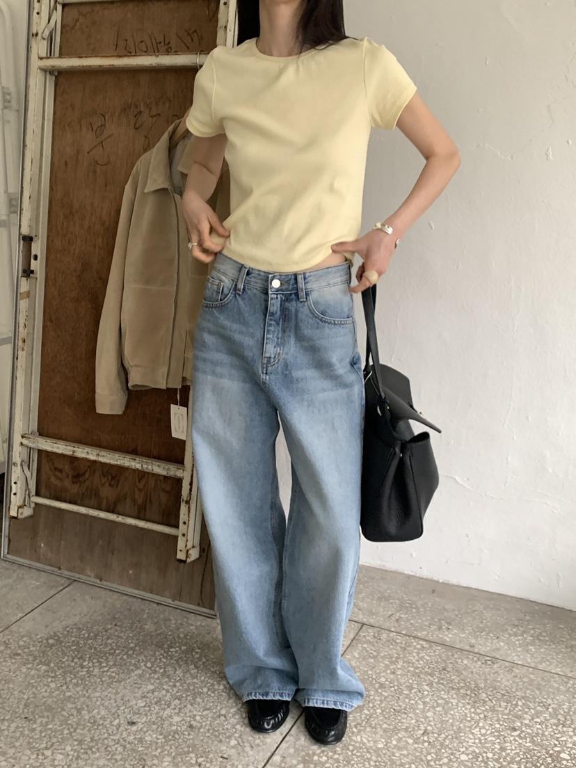 MOVENNE東大門實拍女裝新款熱賣休閑真品26春夏時尚牛仔褲MOVENNE牛仔褲