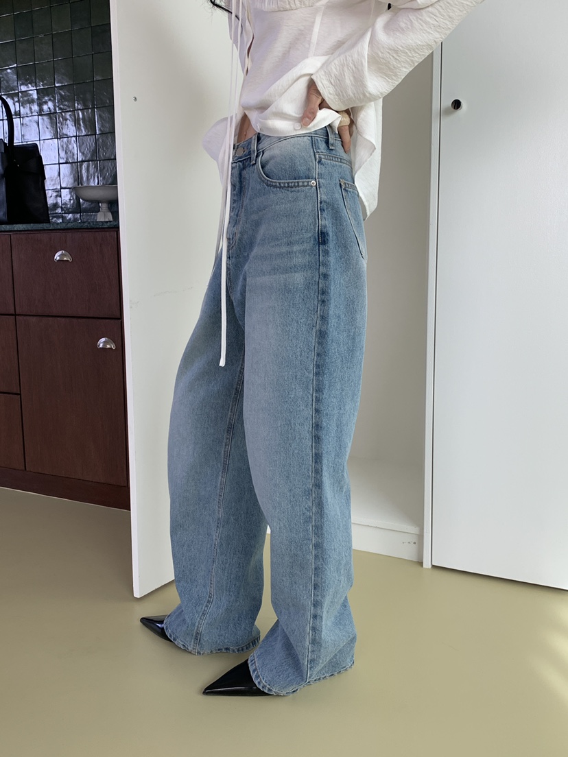 MOVENNE東大門實拍女裝新款熱賣休閑真品26春夏時尚牛仔褲MOVENNE牛仔褲