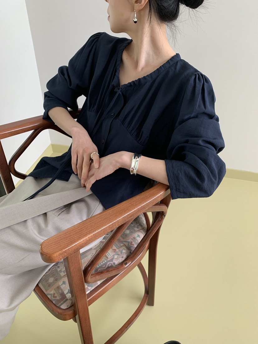 MOVENNE韓國直郵女裝新款熱賣時尚休閑26春夏人氣襯衫蕾絲衫MOVENNE襯衫/蕾絲衫